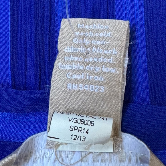 New with tags Banana Republic blue shorts sleeve  blouse - Picture 4 of 4